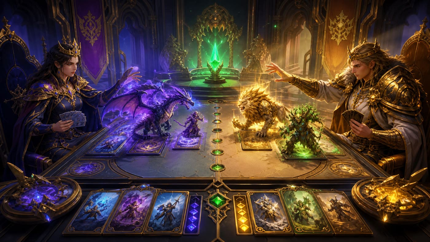 Card Kingdoms — Collectible Cards concept key art