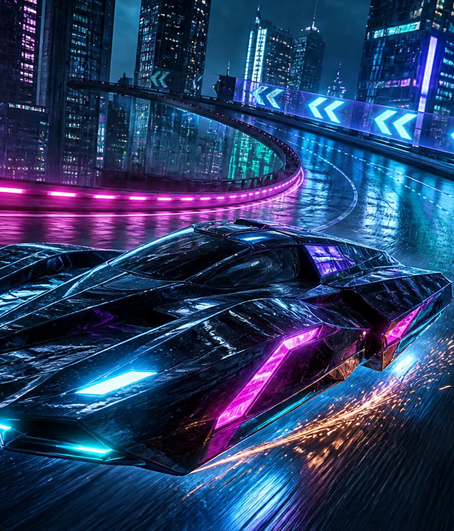 Neon Drift concept key art