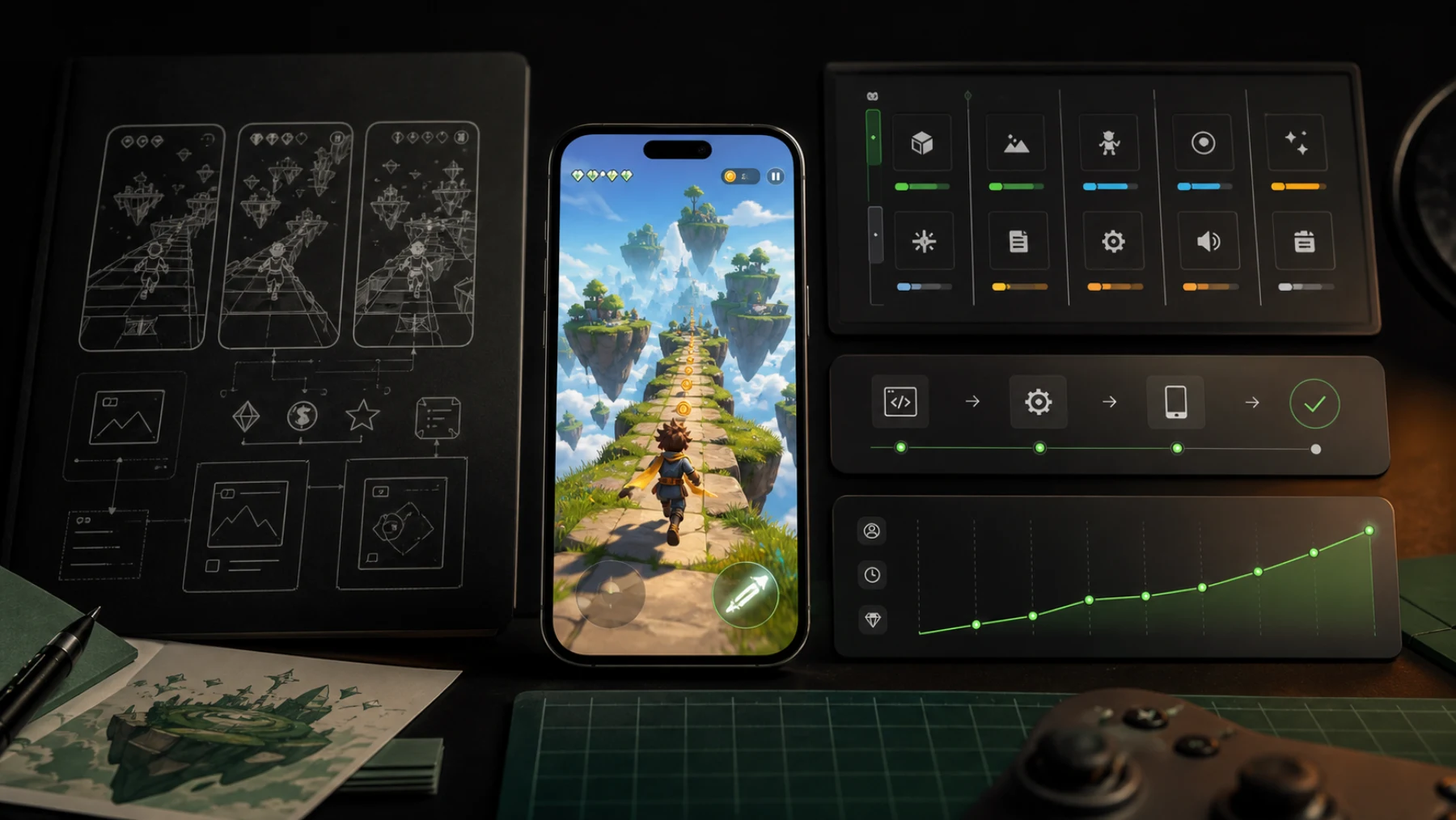 Mobile game MVP production and validation workflow